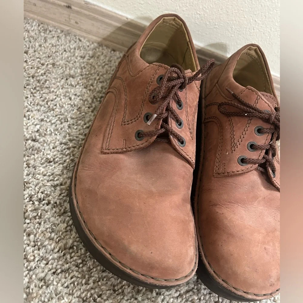 Footprints by Birkenstock Memphis Size 44 11 Brown Men's Lace Up Oxford Sneakers